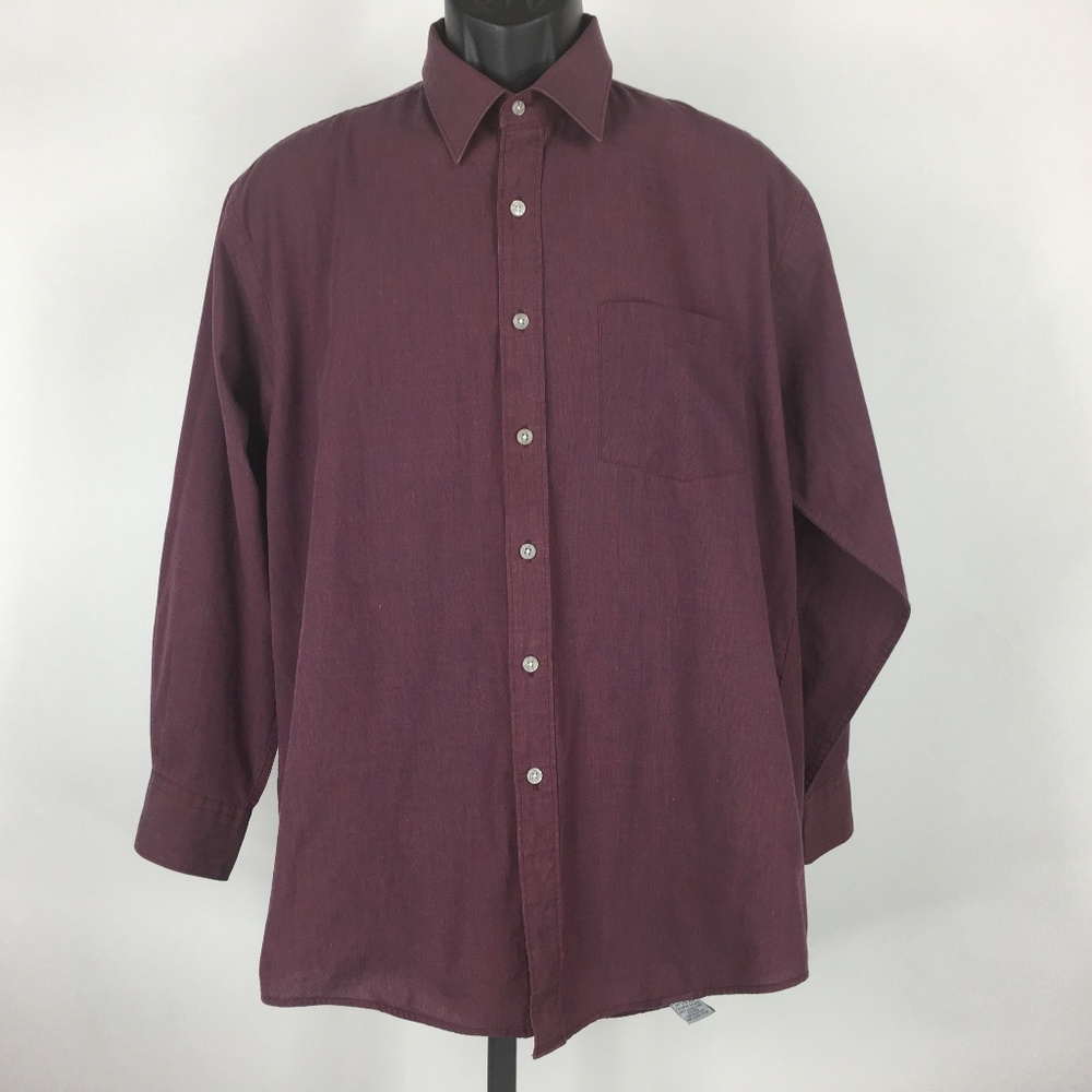 Executive By SRT Men's Size 16-32-33 Plum Shirt